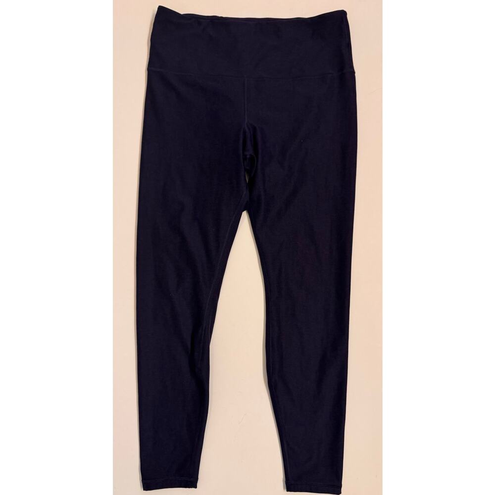 Savage X Fenty Sport 7/8 Ankle Leggings Navy Blue Sz L Women's